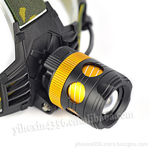 Boruit K13 CREE Zoom Rechargeable Motorcycle LED Headlamp For Military